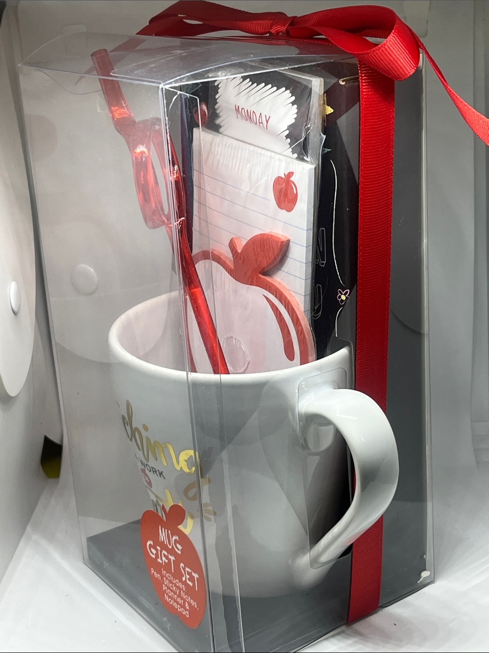 Teaching Is a Work of Heart White & Red Mug Gift Set - Picture 5 of 10
